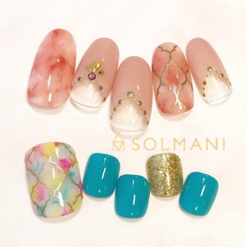 18 夏のキャンペーンデザインネイル 巻き爪にお悩みなら恵比寿 代官山のネイルサロン Solmani