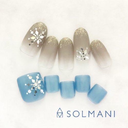 18 冬のキャンペーンデザインネイル 巻き爪にお悩みなら恵比寿 代官山のネイルサロン Solmani